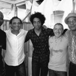 Franck Rochard, guitariste, Guy Marc Vadeleux, Rico Sax, Damian Nueva, Emilio Valdes, Festival de Fort de France.